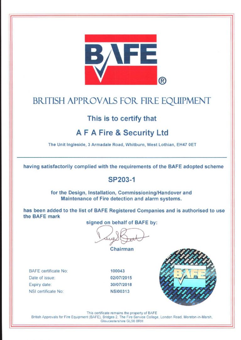 BAFE | AFA Fire and Security